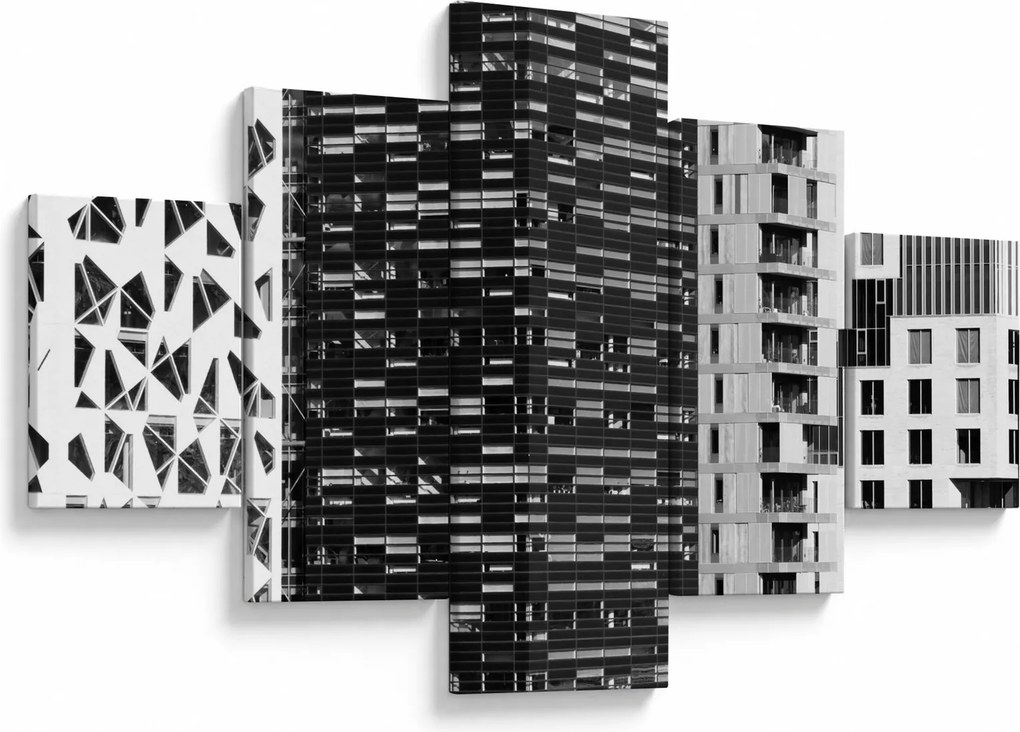 Obraz architektury czarno-białej (125x70 cm)