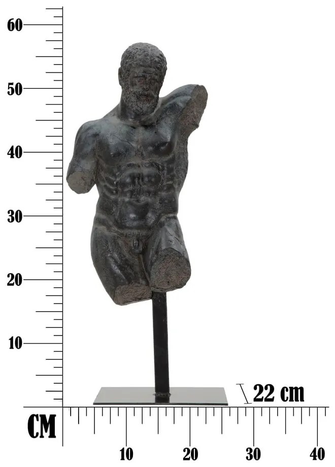 Czarna figurka dekoracyjna Mauro Ferretti Museum Man
