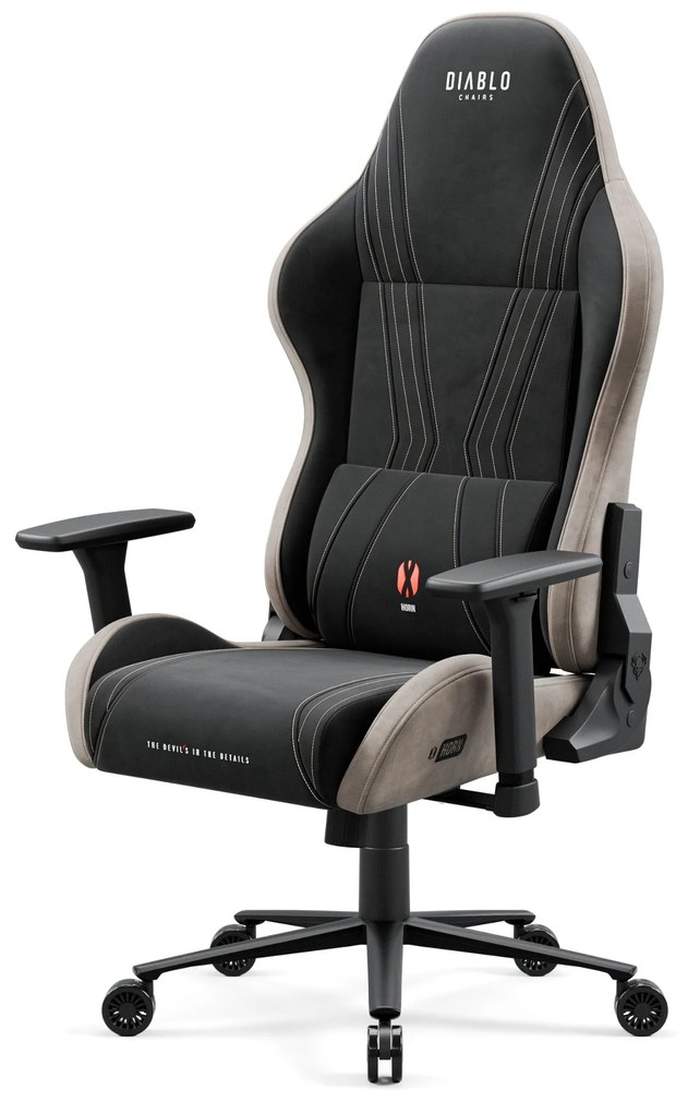 Fotel gamingowy materiałowy Diablo X-Horn 2.0, Normal Size, Camel Black