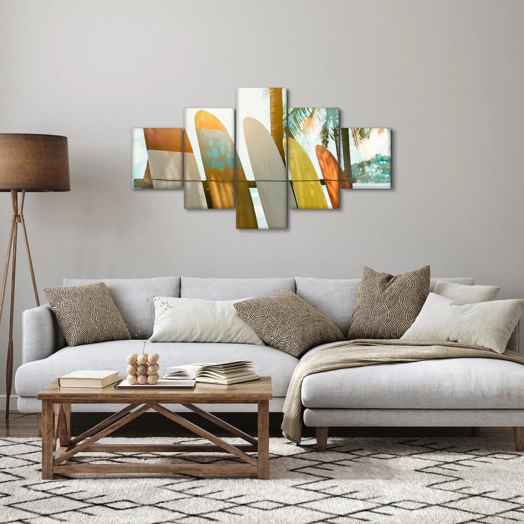 Obraz - Deski surfingowe (125x70 cm)