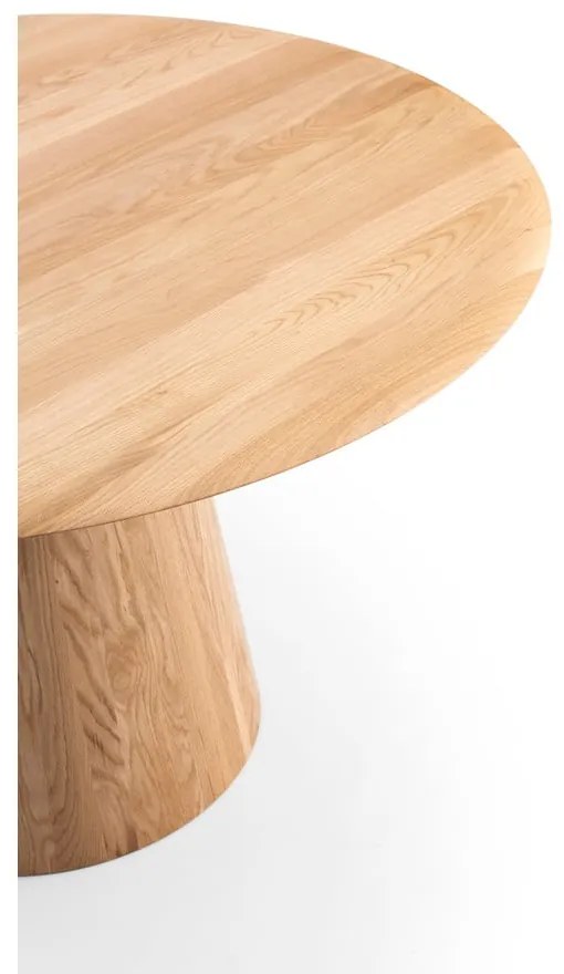 Okrągły stół z litego drewna dębowego ø 126 cm Mushroom – Gazzda