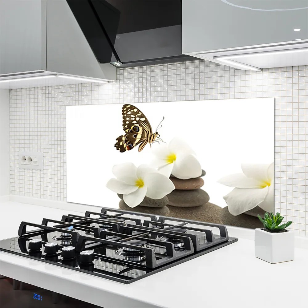 Panel nad blat kuchenny Motyl na Kamiennej Orchidei