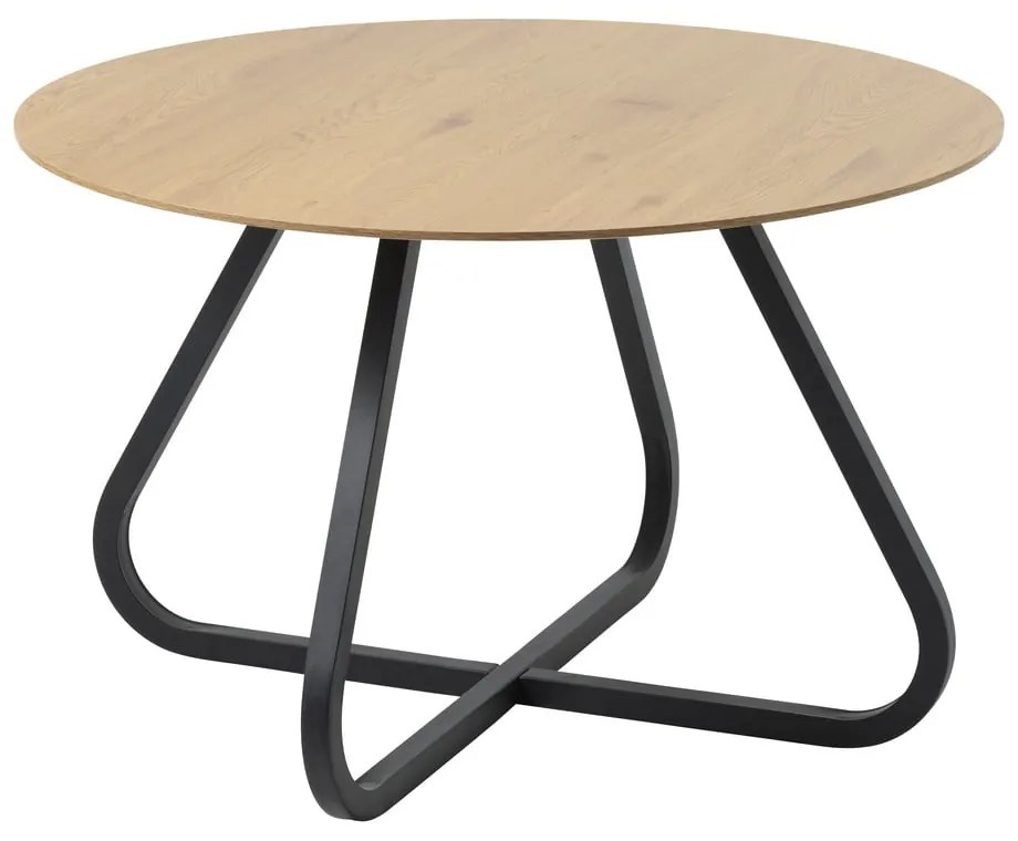 Okrągły stół z blatem w dekorze dębu ø 120 cm Cesura – Unique Furniture