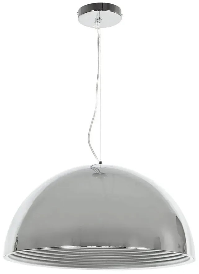 Srebrna chromowana lampa wisząca 40 cm A1-E55