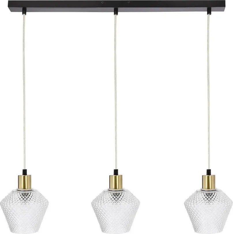Nowoczesna lampa wisząca z kryształowymi kloszami - D273 T5-A99