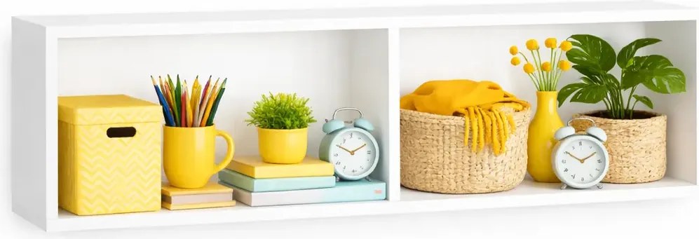 Biała Minimalistyczna Półka Ścienna G8-H06