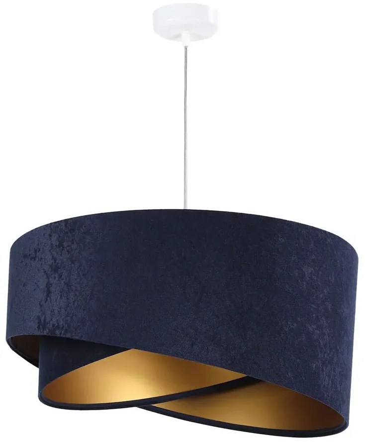Granatowo-złota lampa wisząca glamour - EX985 E8-L48