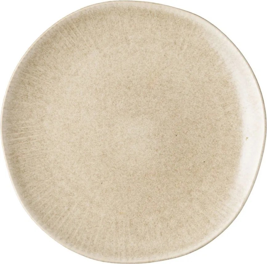 Szarobeżowe kamionkowe talerze zestaw 4 szt. ø 21 cm Viola – House Nordic