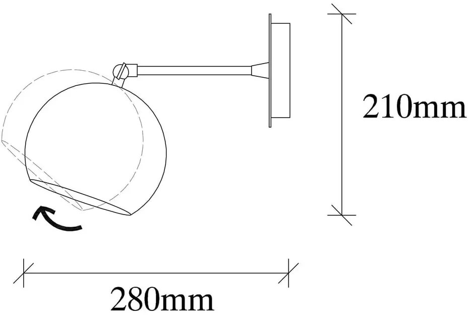 Kinkiet w kolorze brązu ø 15 cm Sivani – Opviq lights