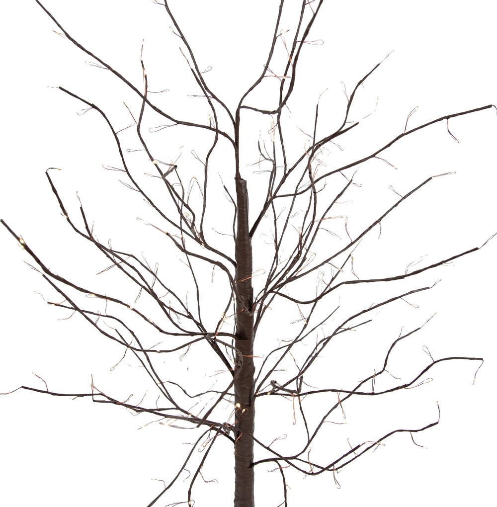 Zewnetrzna Świąteczna lampa podłogowa brązowa drzewko 120 cm z LED z timerem IP44 - Ki Oswietlenie zewnetrzne