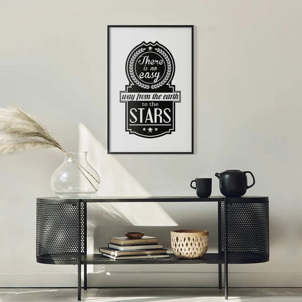 Plakat Big lesson 21x30 cm z ramą czarną z marginesem ARTGEIST B