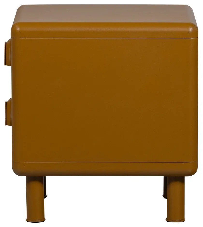 Metalowa szafka nocna w kolorze ochry Rune – WOOOD