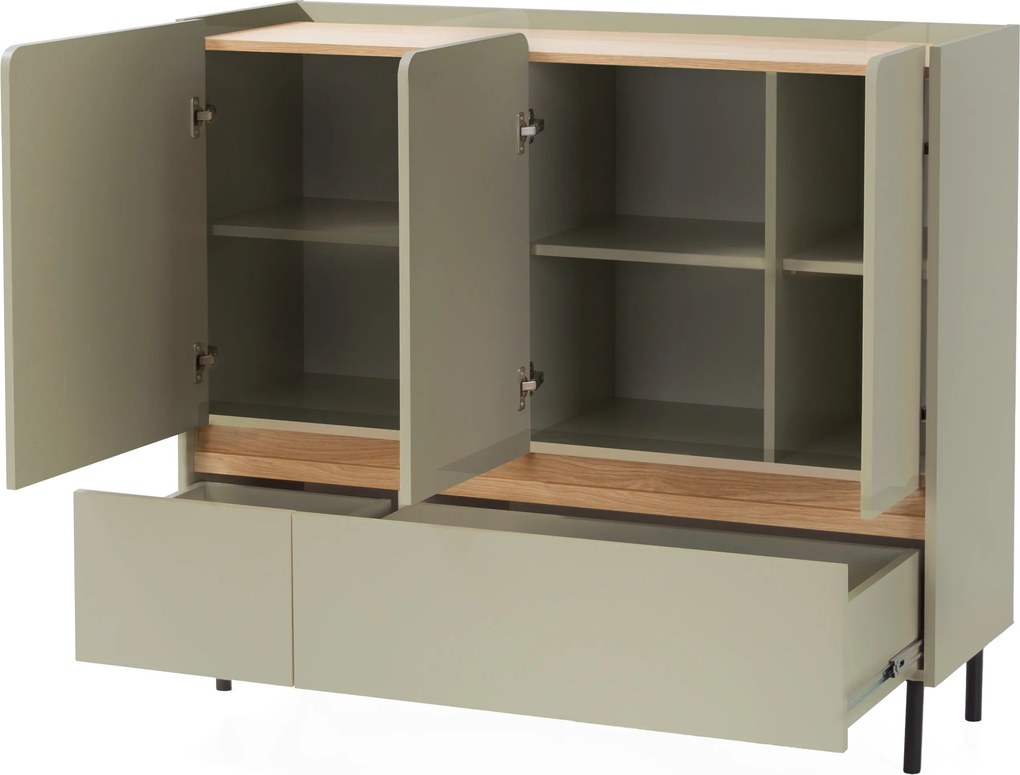 Komoda MURO 120 cm do Salonu Sypialni Odcienie zieleni