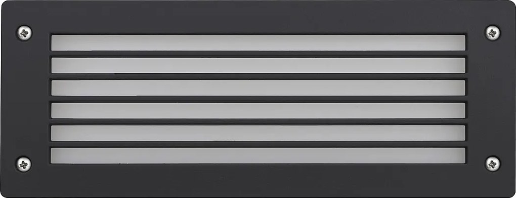 DEVON do wbudowania na zewn?trz, nowoczesny i wszechstronny styl - L. 29,3 - prostok?tny z kratk? - 2x Gx53 LED T2 3W - ?ywica - Kselect - ip66 - ?ywica i czer?