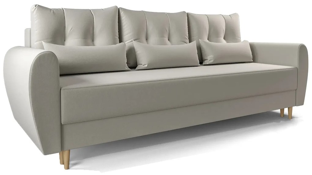 Beżowa sofa rozkładana W4-F40
