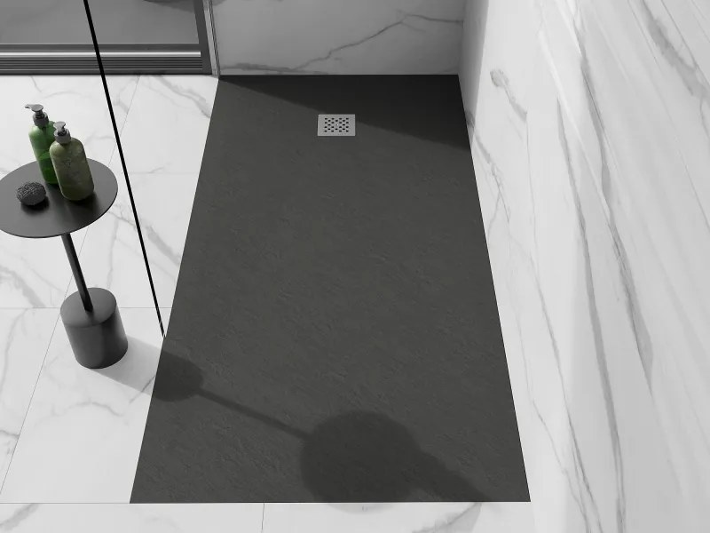 Mexen Stone+ brodzik kompozytowy prostokątny 200 x 90 cm, antracyt - 44719020