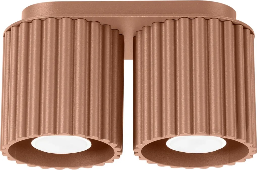 Nowoczesnay ryflowany plafon mocca G8-H87