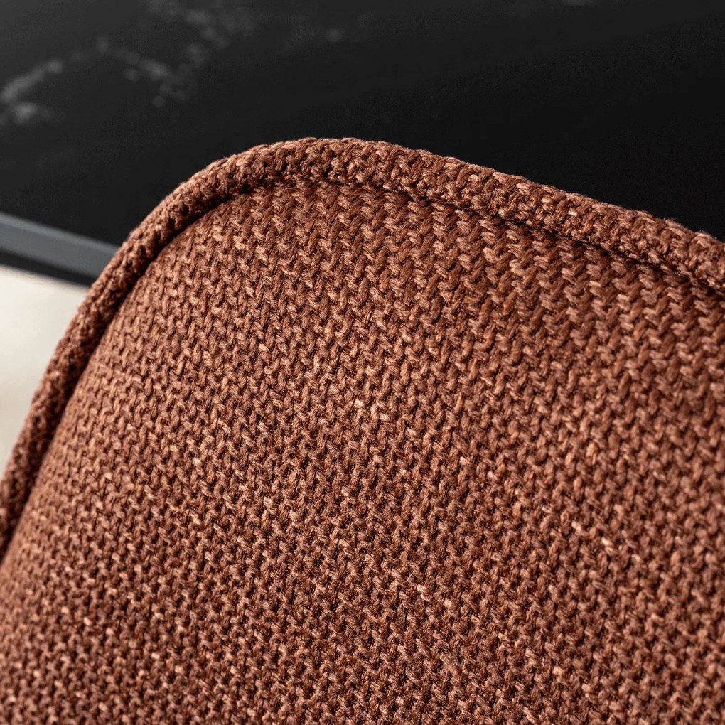 Krzesło Tapicerowane do Jadalni EDRICK Rude Nowoczesne Loft