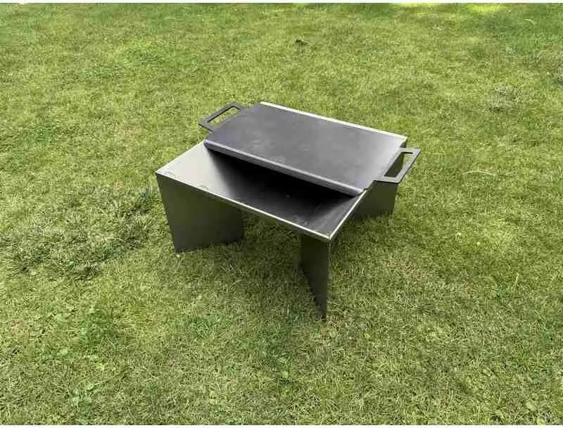 Płyta grillowa do ogniska ogrodowego 62 x 30 x 3cm, stalowa CORGARDEN 1073