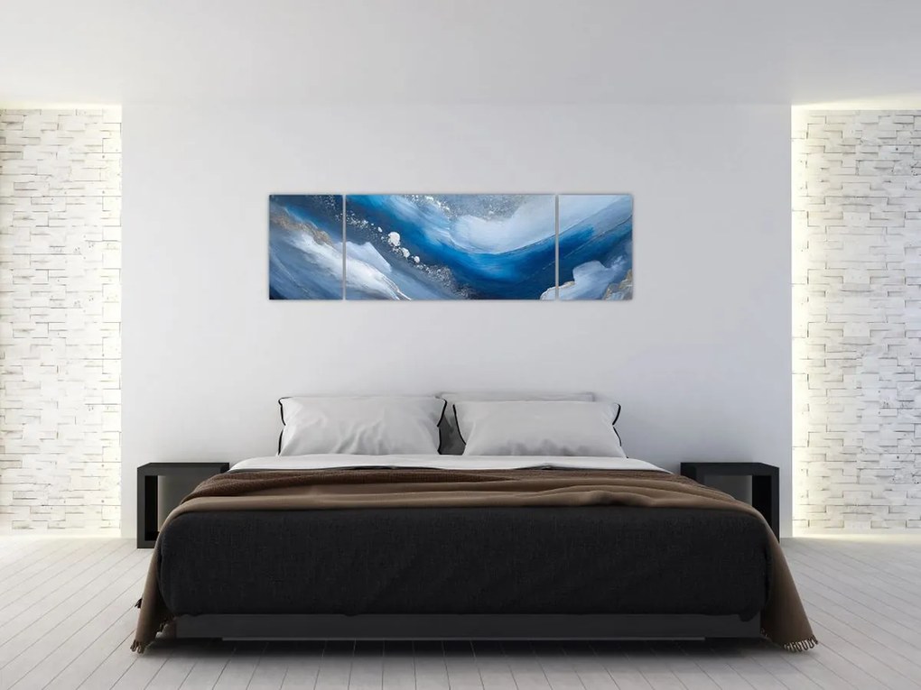 Obraz - Abstrakcja oceanu (170x50 cm)