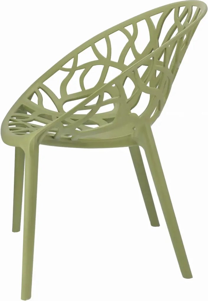 Ażurowe Nowoczesne Krzesło Na Balkon Szałwia T5-P18
