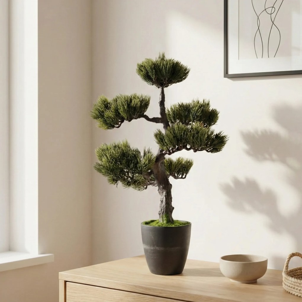 Sztuczne drzewko Bonsai w doniczce, 32 x 32 x 50 cm