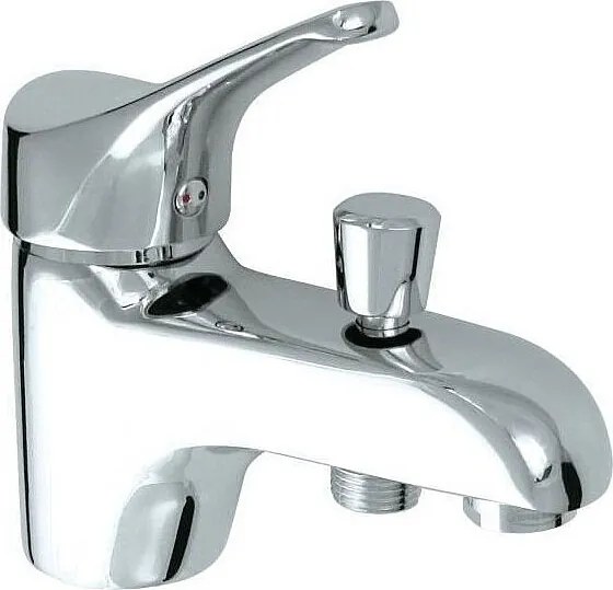 Mechaniczny mieszacz wannowo-prysznicowy Edinburgh z białego mosiądzu, ceramiczna wkładka Ø40mm, oszczędność wody, klasyczny styl