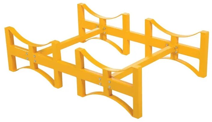 Metalowy stojak na beczki, 2x 208 l
