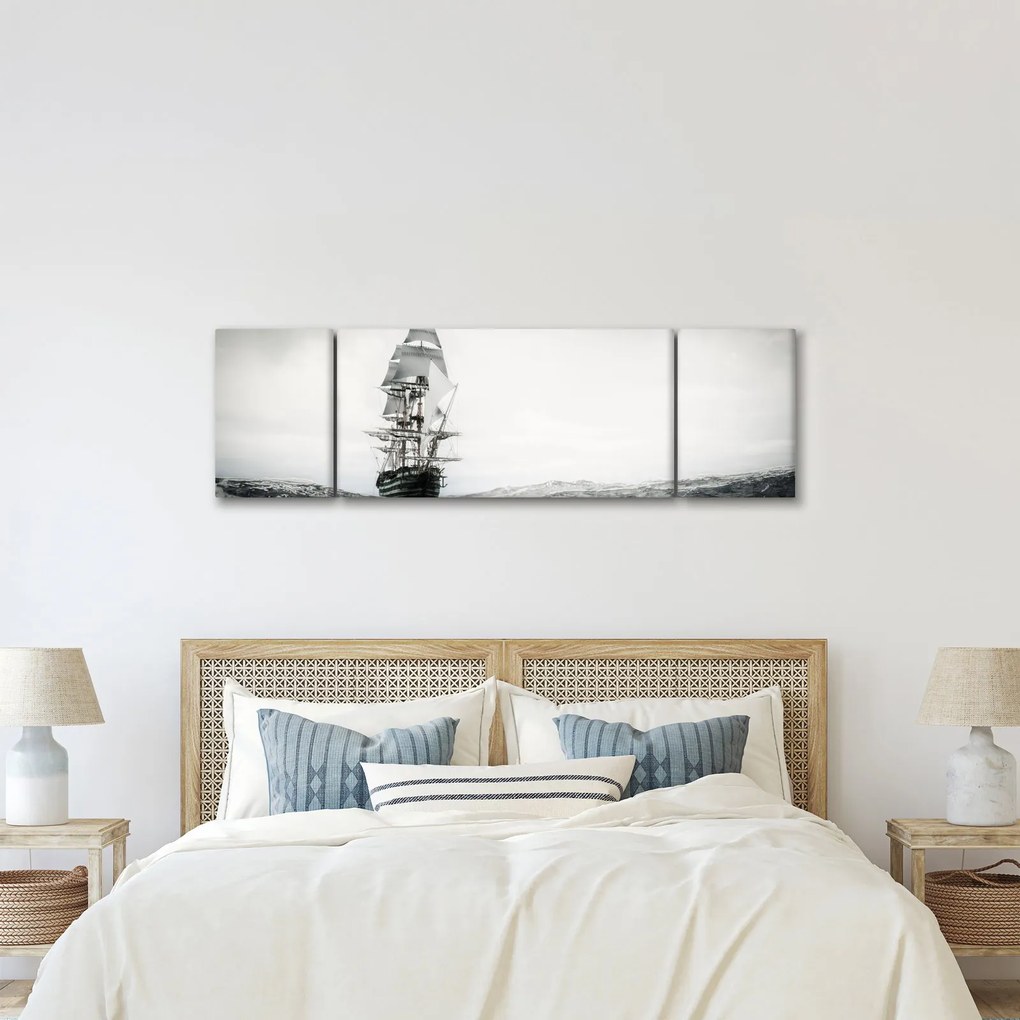 Obraz - Statek płynący po oceanie (170x50 cm)