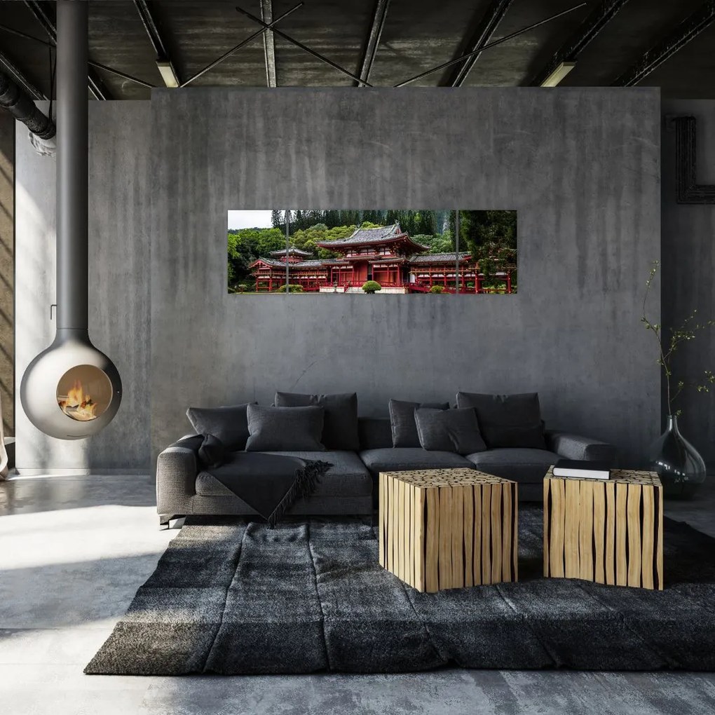 Obraz - klasztor buddyjski (170x50 cm)