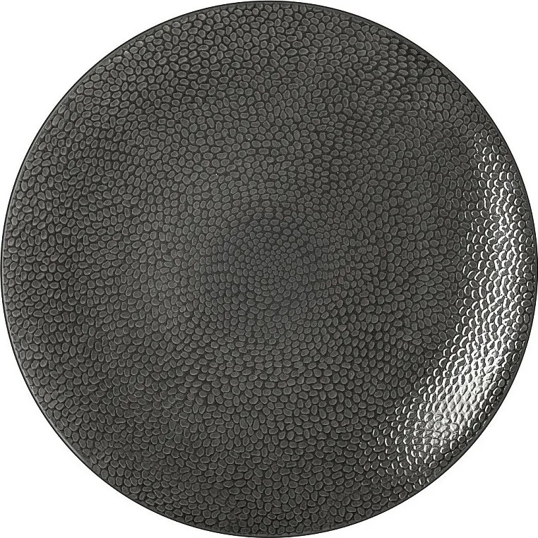 Zestaw 6 Płaskich Talerzy Stone Szary 27 cm - Kolekcja Médard de Noblat