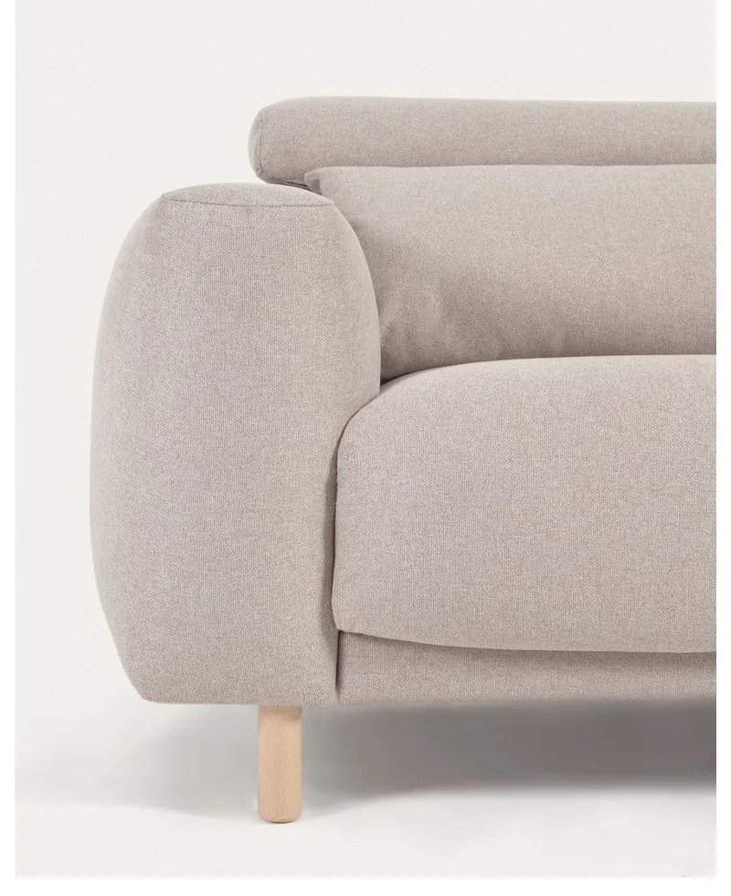 Beżowy narożnik (prawostronny) Singa − Kave Home