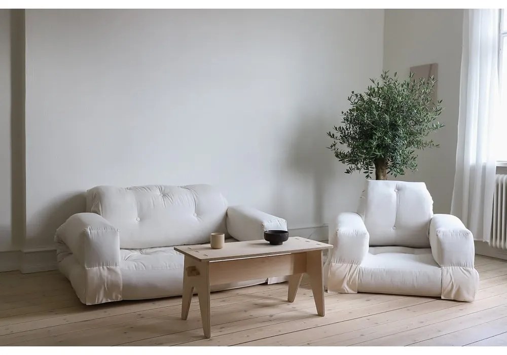 Pomarańczowa rozkładana sofa 140 cm Hippo – Karup Design