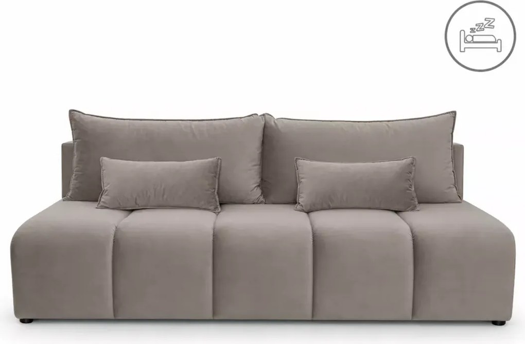 Sofa Minimal z funkcją spania i pojemnikiem na pościel – nowoczesna, elegancka