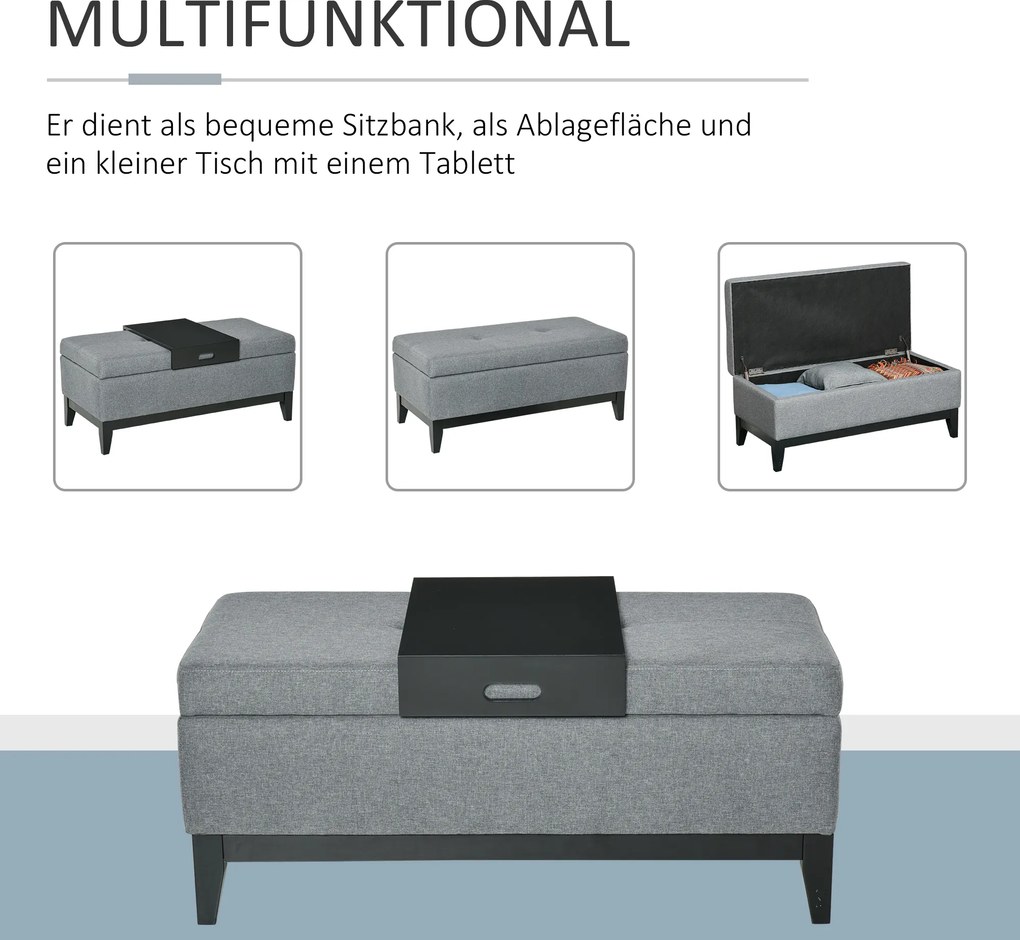 Ławka HOMCOM 107 cm x 50 cm x 44 cm