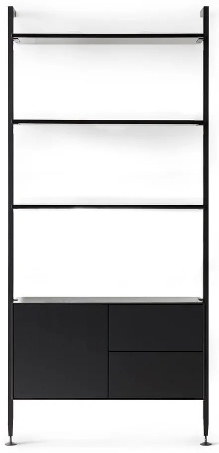 Czarny regał w dekorze dębu 94x210 cm Edge by Hammel – Hammel Furniture