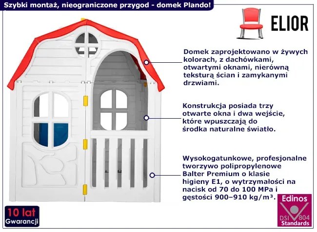 Rozkładany domek ogrodowy dla dzieci Avorro 8X