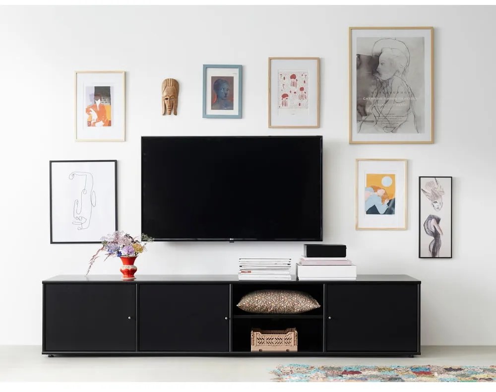 Czarna komoda pod TV Mistral 233