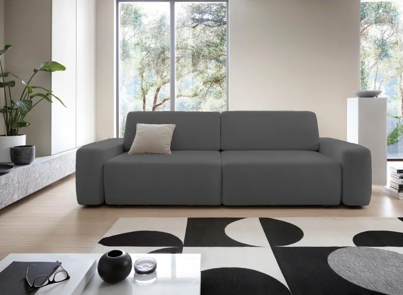 Sofa BOULI z funkcja spania i pojemnikiem SZARY RAVEN 13