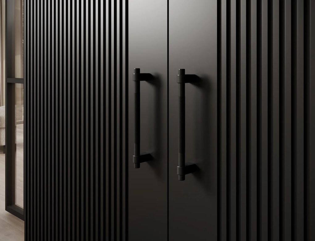 Komoda RAFTT 122x140 cm, czarna