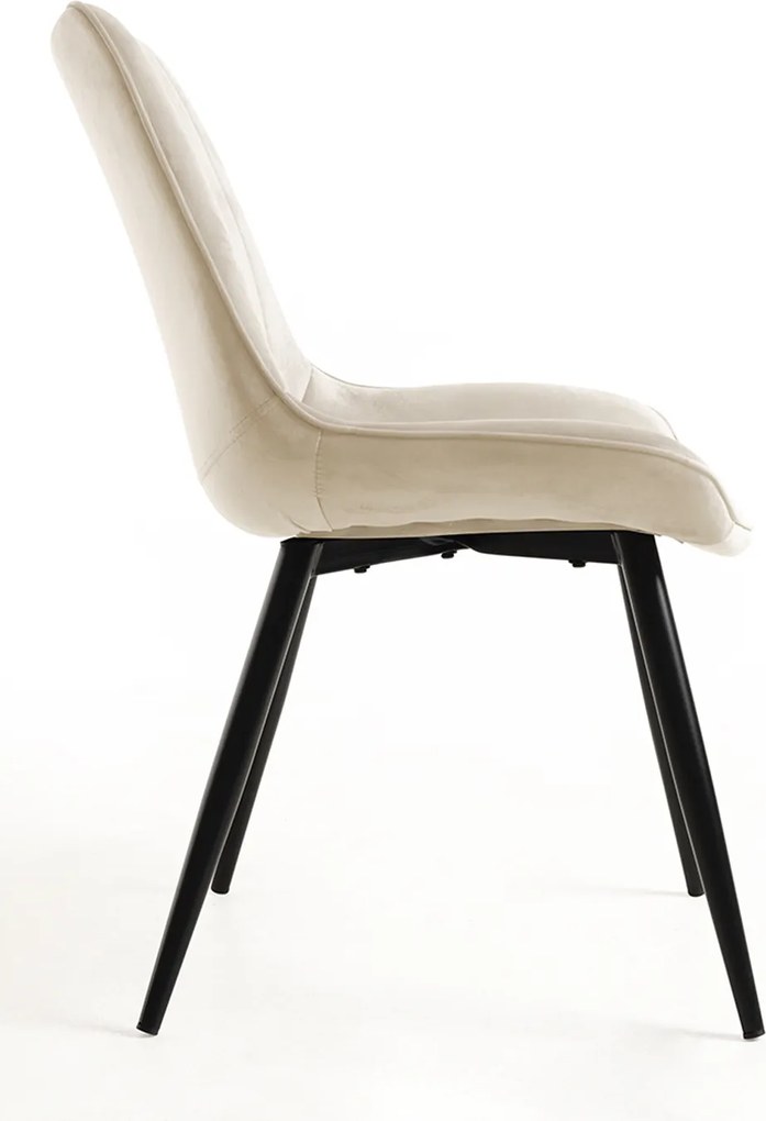 Zestaw 4 Krzese Lene Aksamitne