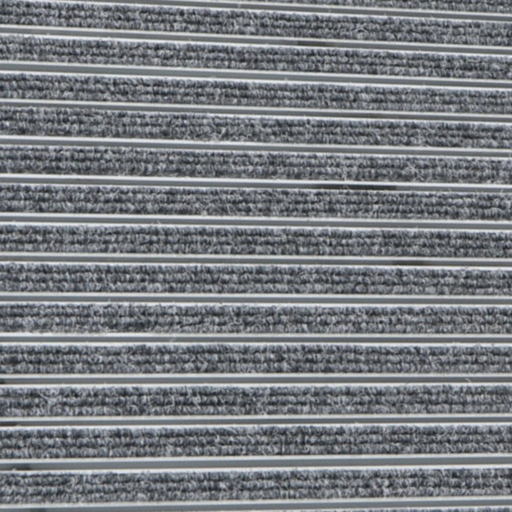 Aluminiowa mata czyszcząca z wkładem dywanowym, 120 x 80 cm, szara