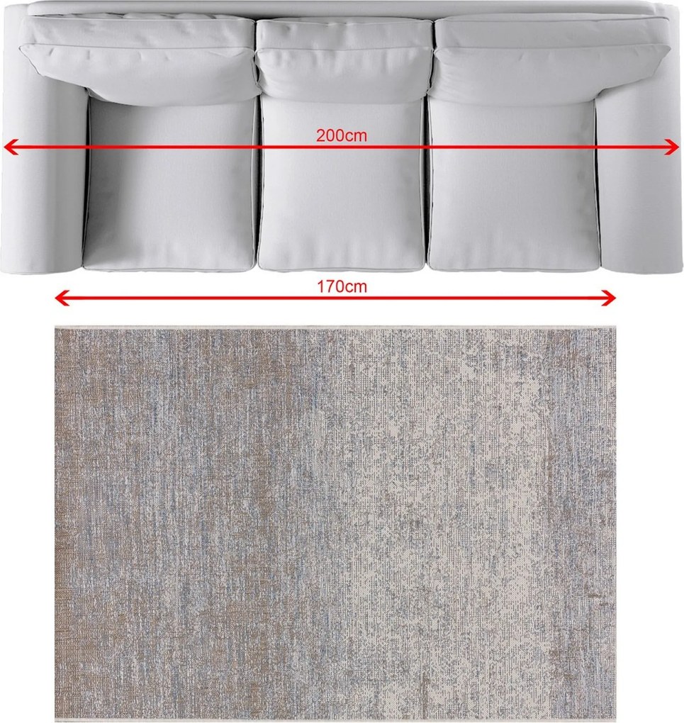 Dywan Breeze beige/raw blue 120x170cm