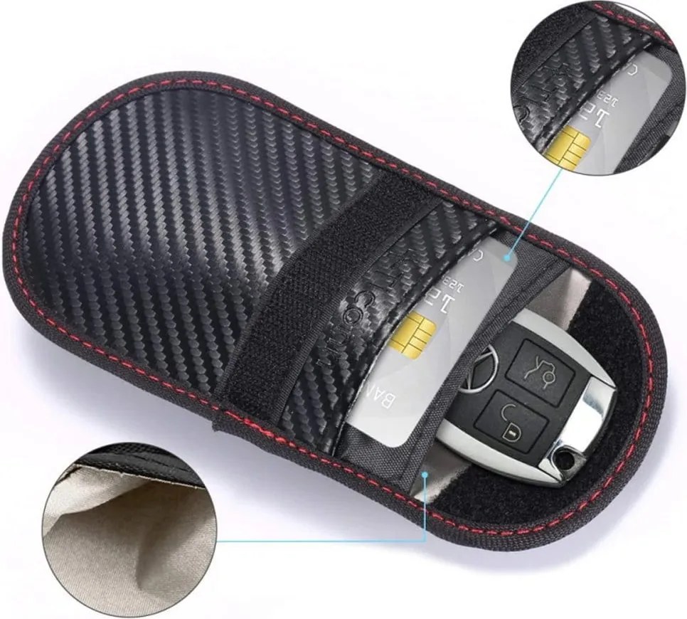 Etui antykradzieżowe blokujące sygnał radiowy RFID keyless - Klatka Faradaya