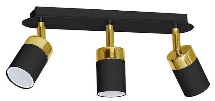Oprawa punktowa JOKER 3xGU10/25W/230V czarna/złota