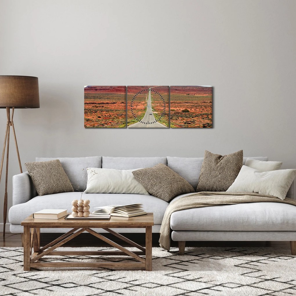 Obraz - U.S. Rote 163 (z zegarem) (90x30 cm)