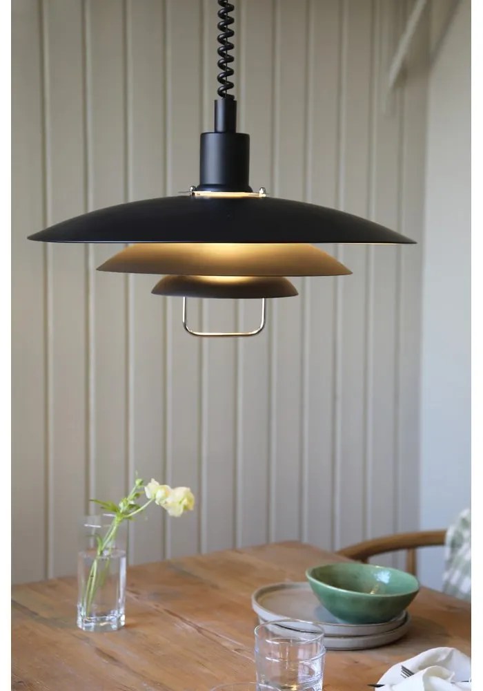 Czarna lampa wisząca Markslöjd Kikrenes, ø 48 cm