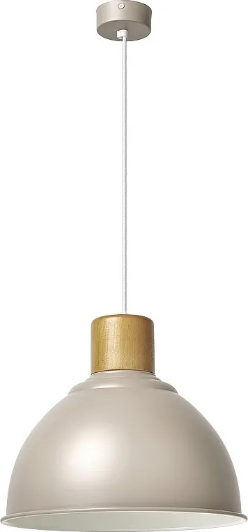 Lampa sufitowa VALAN w stylu klasycznym i nowoczesnym - wys. 100 cm x g?. 34 cm - E27 60W - stal i drewno - IP20 - mokka