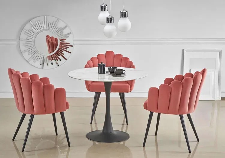 Zielone welwetowe krzesło glamour Avalon 7X