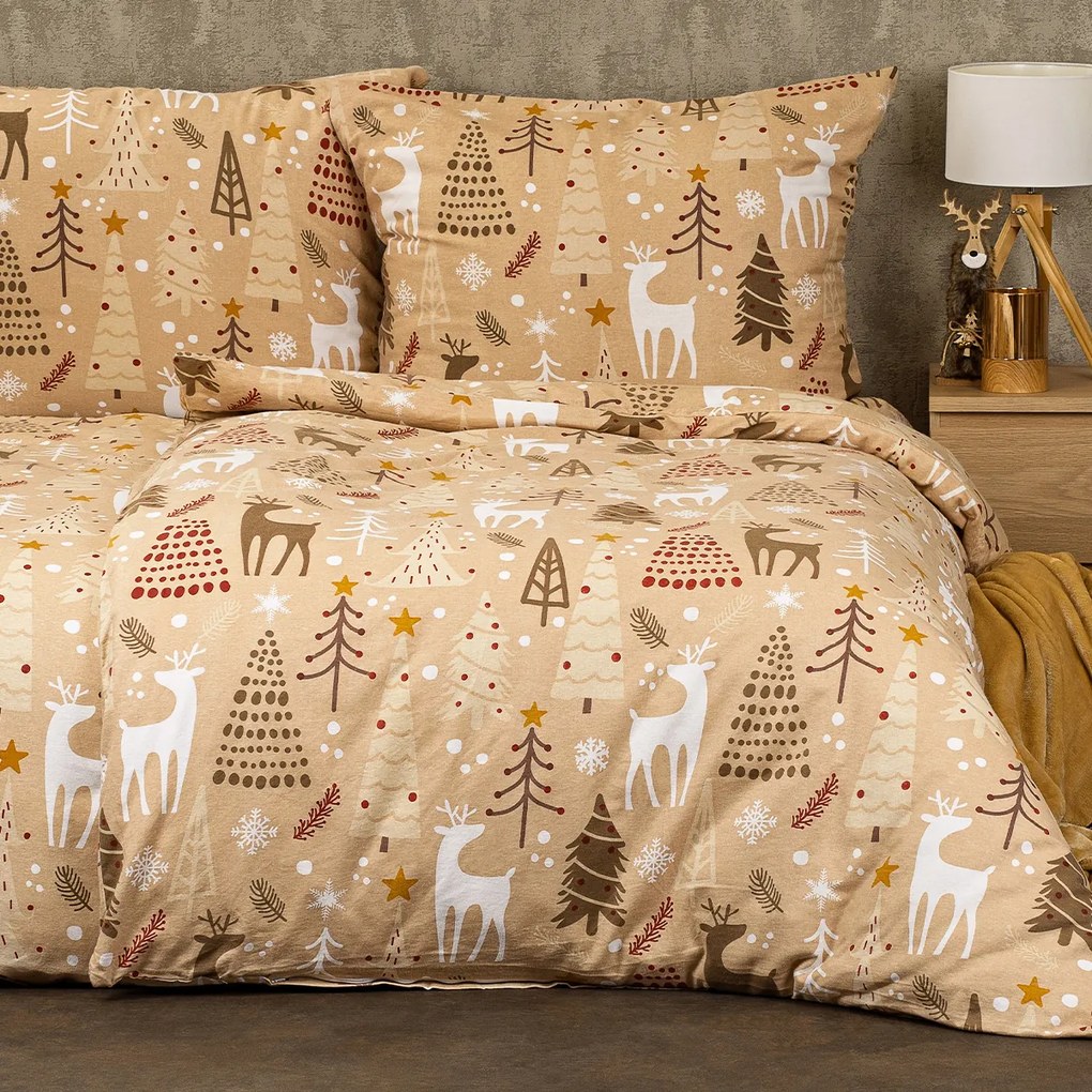 4Home Pościel flanelowa Festive, 140 x 200 cm, 70 x 90 cm, 140 x 200 cm, 70 x 90 cm